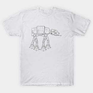 Robot Vintage Patent Drawing T-Shirt